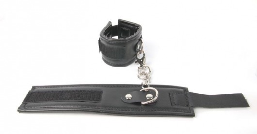 Черные наручники на липучке - Erokay - купить с доставкой в Новосибирске