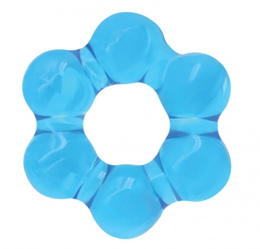 Голубое эрекционное кольцо Spinner Ring - NS Novelties - в Новосибирске купить с доставкой