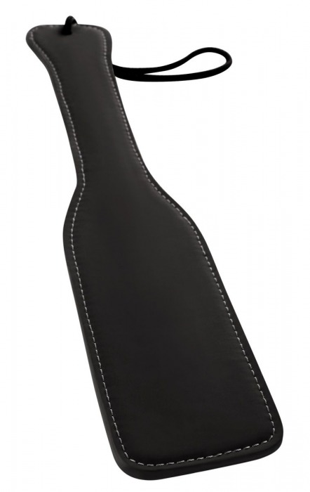 Черная плоская шлепалка Bondage Paddle - 31,7 см. - NS Novelties - купить с доставкой в Новосибирске