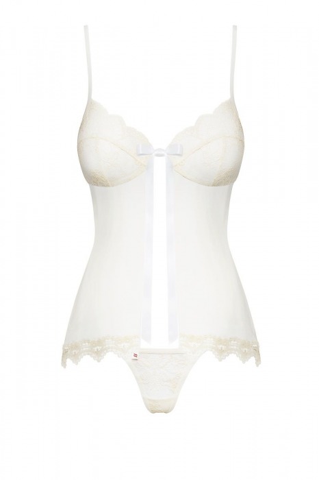 Соблазнительный беби-долл со вставками из кружева - Obsessive купить с доставкой