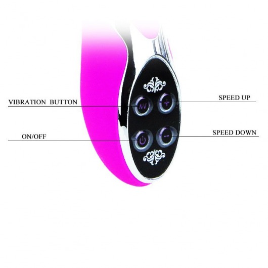 Перезаряжаемый водонепроницаемый вибромассажер Passion - 22,5 см. - Baile