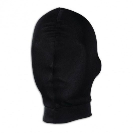 Черная глухая маска на голову - Lux Fetish - купить с доставкой в Новосибирске
