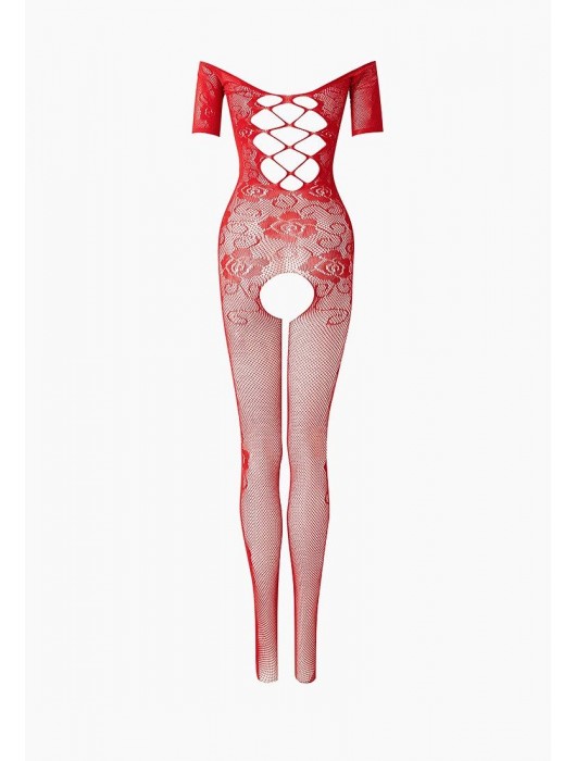 Обольстительный боди-комбинезон c рукавами и вырезом на груди - Le Frivole купить с доставкой