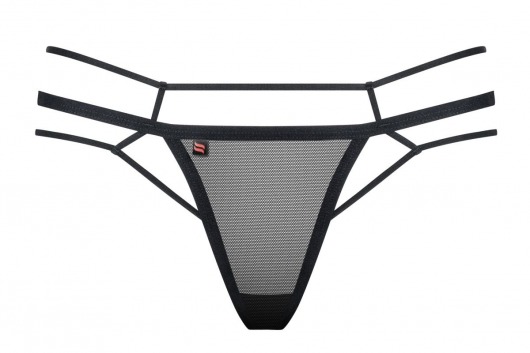 Эффектные трусики-стринги со стреп-лентами - Obsessive купить с доставкой
