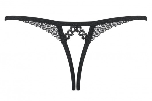 Нежные полупрозрачные контактные трусики-стринги - Obsessive купить с доставкой