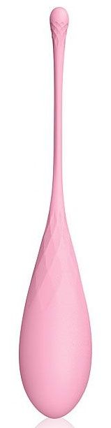 Нежно-розовый вагинальный шарик со шнурком - Bior toys