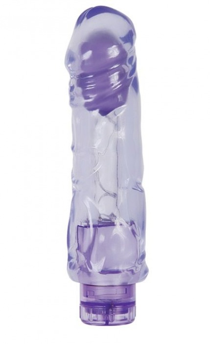 Фиолетовый вибратор-реалистик CHUBBY FUN VIBE - 19 см. - Topco Sales