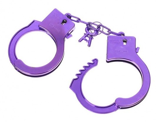 Фиолетовые пластиковые наручники  Блеск - Сима-Ленд - купить с доставкой в Новосибирске