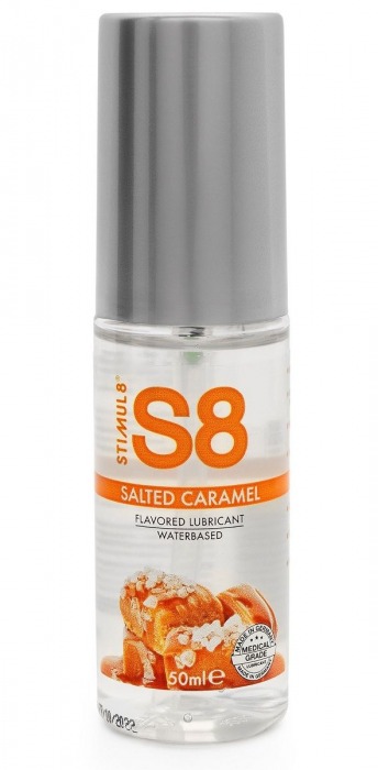 Лубрикант S8 Flavored Lube со вкусом солёной карамели - 50 мл. - Stimul8 - купить с доставкой в Новосибирске