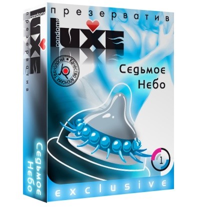 Презерватив LUXE  Exclusive  Седьмое небо  - 1 шт. - Luxe - купить с доставкой в Новосибирске
