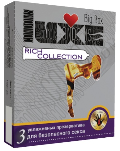 Цветные презервативы LUXE Rich collection - 3 шт. - Luxe - купить с доставкой в Новосибирске