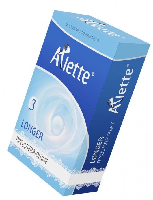 Презервативы Arlette Longer с продлевающим эффектом - 6 шт. - Arlette - купить с доставкой в Новосибирске