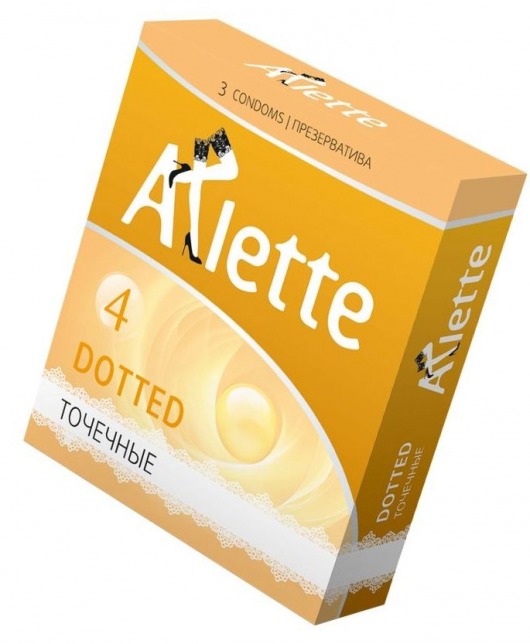 Презервативы Arlette Dotted с точечной текстурой - 3 шт. - Arlette - купить с доставкой в Новосибирске