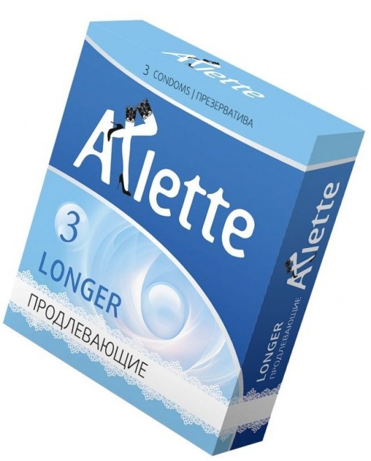 Презервативы Arlette Longer с продлевающим эффектом - 3 шт. - Arlette - купить с доставкой в Новосибирске