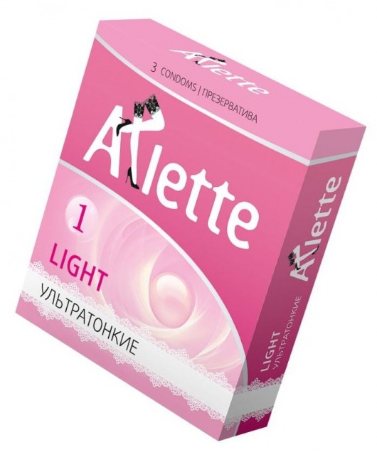 Ультратонкие презервативы Arlette Light - 3 шт. - Arlette - купить с доставкой в Новосибирске