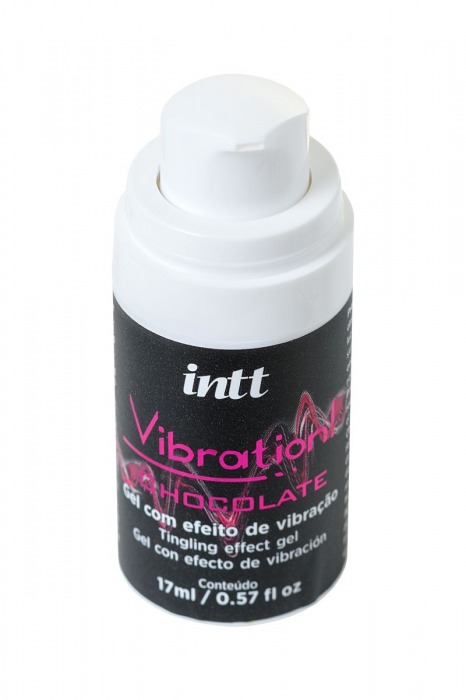 Жидкий массажный гель VIBRATION Chocolate с шоколадным ароматом и эффектом вибрации - 17 мл. - INTT - купить с доставкой в Новосибирске