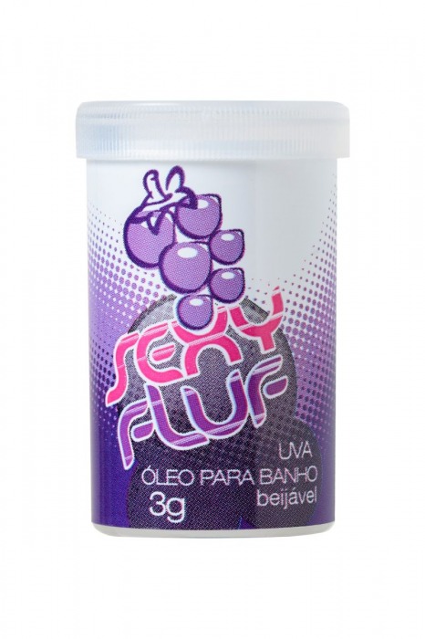 Масло для ванны и массажа SEXY FLUF с ароматом винограда - 2 капсулы (3 гр.) - INTT - купить с доставкой в Новосибирске