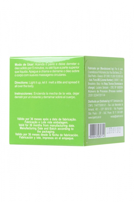 Массажная свеча для поцелуев Caiprinha с ароматом лайма - 30 гр. - INTT - купить с доставкой в Новосибирске