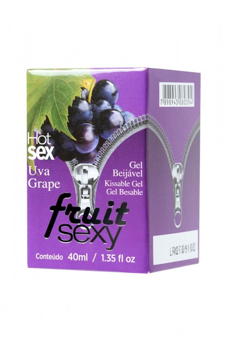 Массажное масло FRUIT SEXY Grape с ароматом винограда и разогревающим эффектом - 40 мл. - INTT - купить с доставкой в Новосибирске