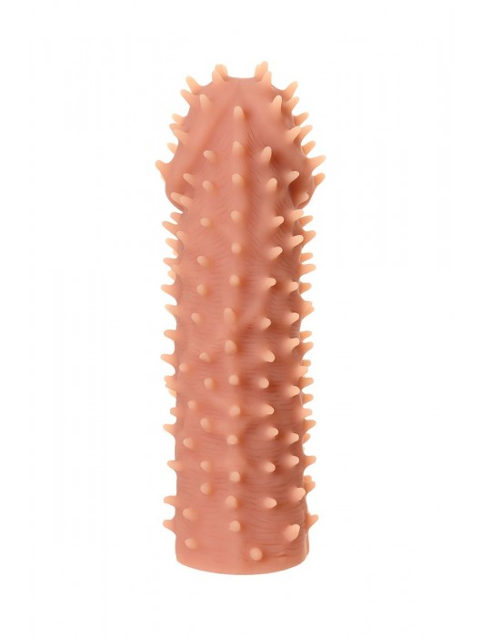 Телесная реалистичная насадка KOKOS Extreme Sleeve 07 с дополнительной стимуляцией - 12,7 см. - KOKOS - в Новосибирске купить с доставкой