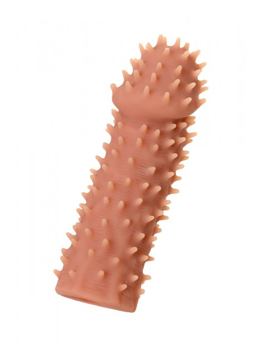 Телесная реалистичная насадка KOKOS Extreme Sleeve 07 с дополнительной стимуляцией - 12,7 см. - KOKOS - в Новосибирске купить с доставкой