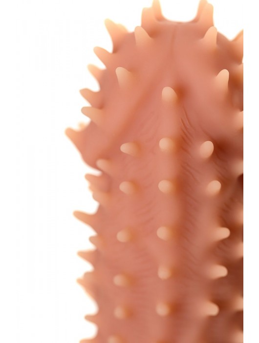 Телесная реалистичная насадка KOKOS Extreme Sleeve 07 с дополнительной стимуляцией - 12,7 см. - KOKOS - в Новосибирске купить с доставкой