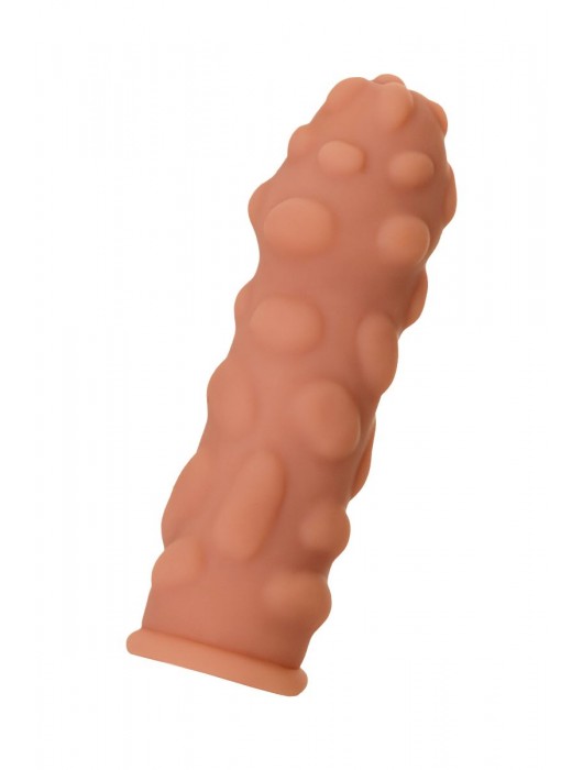 Телесная реалистичная насадка KOKOS Extreme Sleeve 11 с дополнительной стимуляцией - 12,7 см. - KOKOS - в Новосибирске купить с доставкой