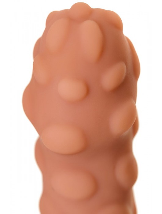 Телесная реалистичная насадка KOKOS Extreme Sleeve 11 с дополнительной стимуляцией - 12,7 см. - KOKOS - в Новосибирске купить с доставкой