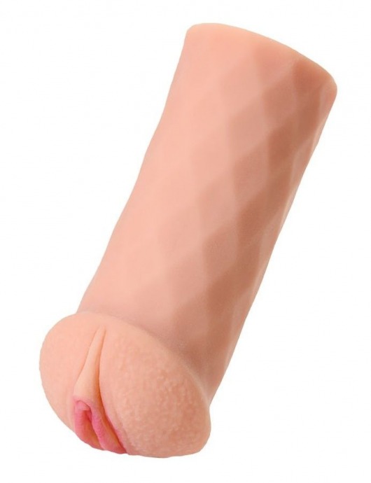 Телесный мастурбатор-вагина ELEGANCE с ромбами по поверхности - KOKOS - в Новосибирске купить с доставкой