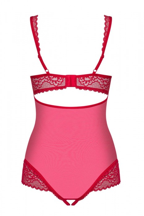 Оригинальное кружевное боди с интимным доступом Rougebelle - Obsessive купить с доставкой