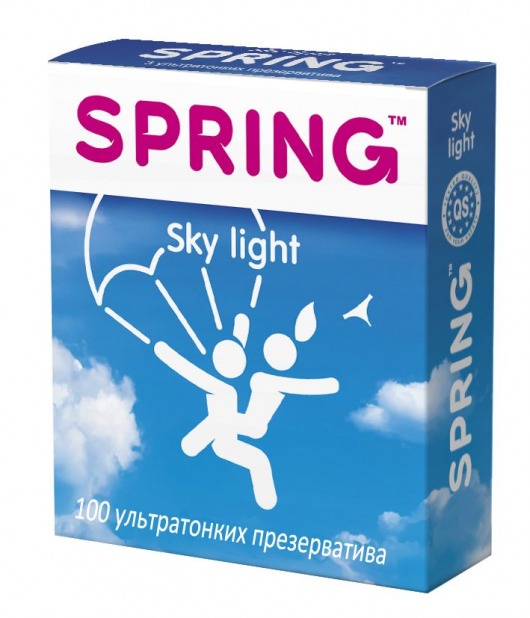 Ультратонкие презервативы SPRING SKY LIGHT - 100 шт. - SPRING - купить с доставкой в Новосибирске