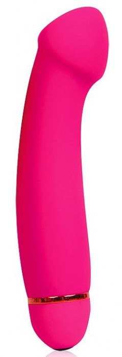 Розовый изогнутый вибромассажер с 20 режимами вибрации - 15 см. - Cosmo