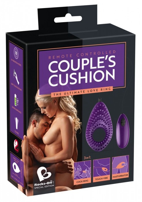 Фиолетовое виброкольцо Couples Cushion - Orion - в Новосибирске купить с доставкой