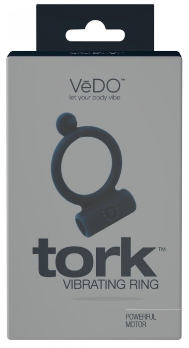 Чёрное виброкольцо VeDO Tork - VeDO - в Новосибирске купить с доставкой