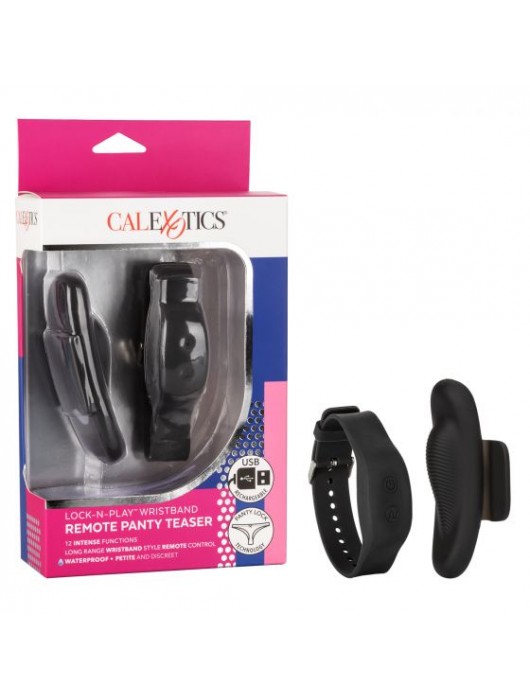 Стимулятор в трусики с пультом-браслетом Lock-N-Play Wristband Remote Panty Teaser - California Exotic Novelties