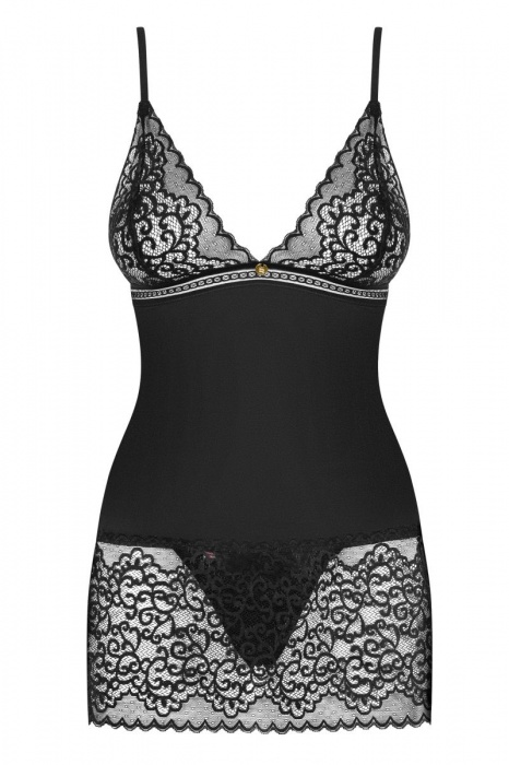 Коротенькая сорочка Ailay с кружевом - Obsessive купить с доставкой