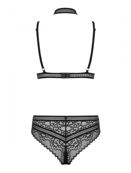 Кружевное боди Ailay с эффектным рисунком - Obsessive купить с доставкой