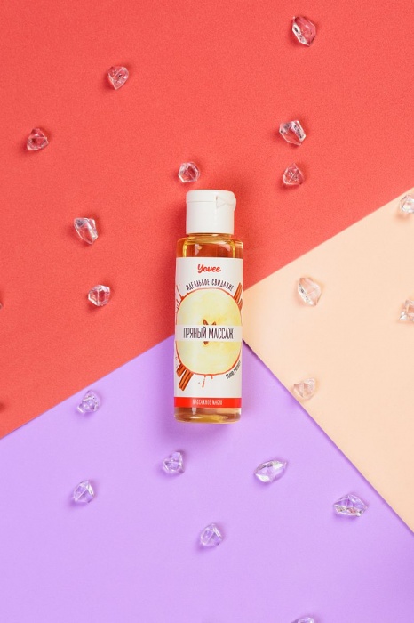 Масло для массажа «Пряный массаж» с ароматом яблока и корицы - 50 мл. - ToyFa - купить с доставкой в Новосибирске