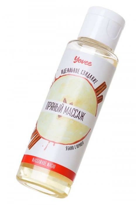 Масло для массажа «Пряный массаж» с ароматом яблока и корицы - 50 мл. - ToyFa - купить с доставкой в Новосибирске