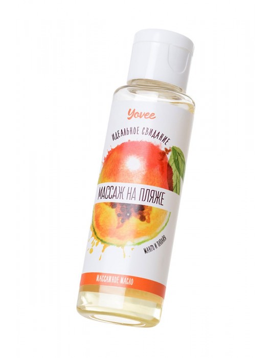 Масло для массажа «Массаж на пляже» с ароматом манго и папайи - 50 мл. - ToyFa - купить с доставкой в Новосибирске