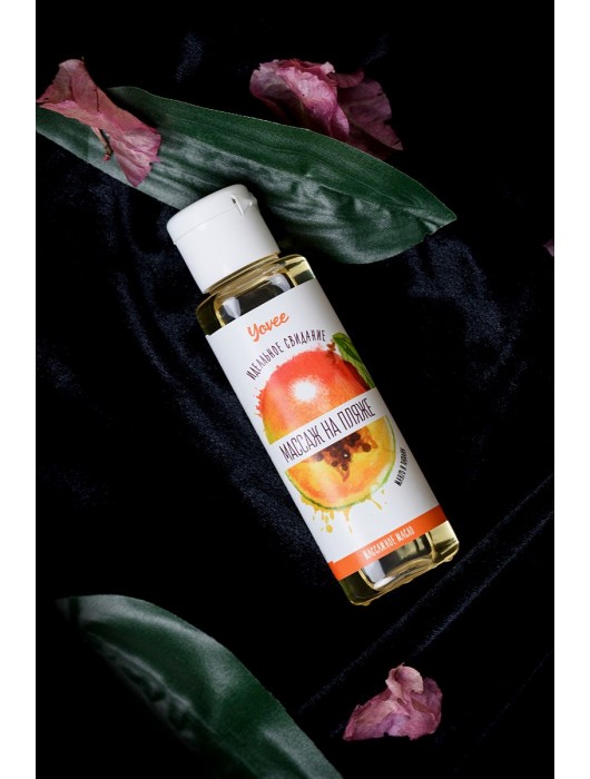 Масло для массажа «Массаж на пляже» с ароматом манго и папайи - 50 мл. - ToyFa - купить с доставкой в Новосибирске