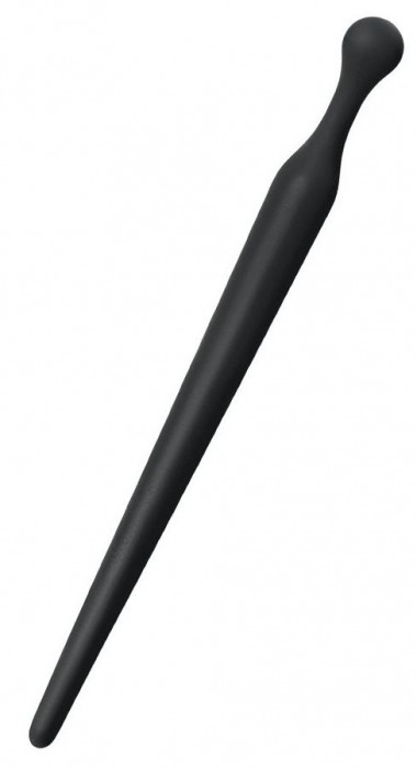 Черный силиконовый уретральный плаг - 10 см. - ToyFa - купить с доставкой в Новосибирске
