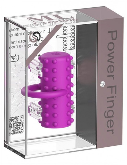 Розовая вибропулька на палец Power Finger - ML Creation