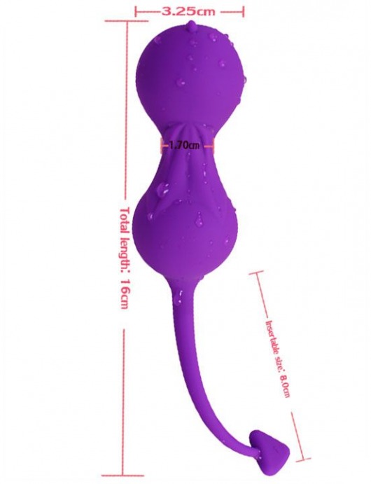 Фиолетовые вагинальные шарики в виде дьяволенка - Iyiqu