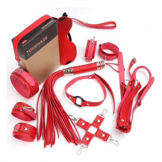 Красный набор БДСМ-девайсов Bandage Kits - Vandersex - купить с доставкой в Новосибирске