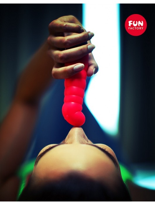 Красный вибратор-червячок Little Paul - Fun Factory