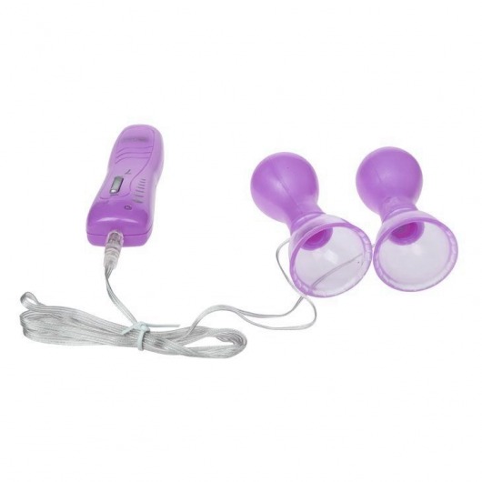 Фиолетовые вакуумные помпы для сосков с вибрацией - Baile
