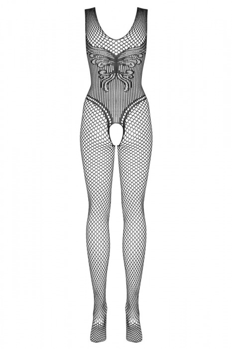 Роскошный комбинезон с имитацией боди и интимным доступом - Obsessive купить с доставкой