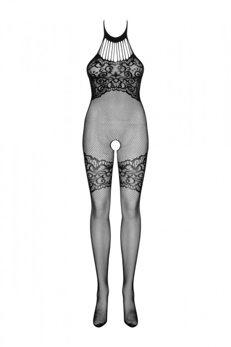 Соблазнительный боди-комбинезон с узорчатым плетением - Obsessive купить с доставкой
