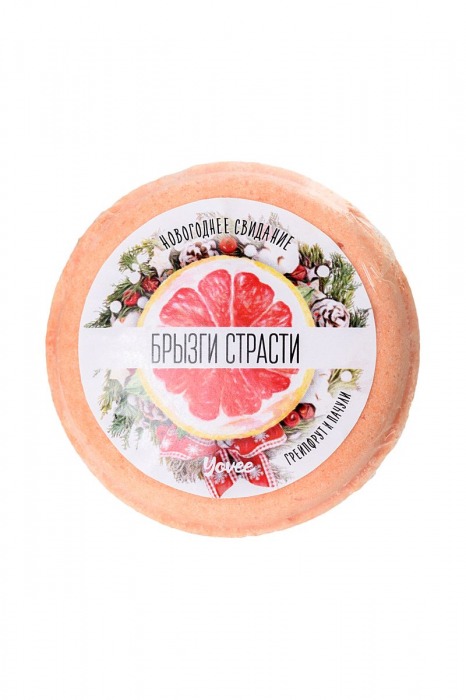 Бомбочка для ванны «Брызги страсти» с ароматом грейпфрута и пачули - 70 гр. -  - Магазин феромонов в Новосибирске